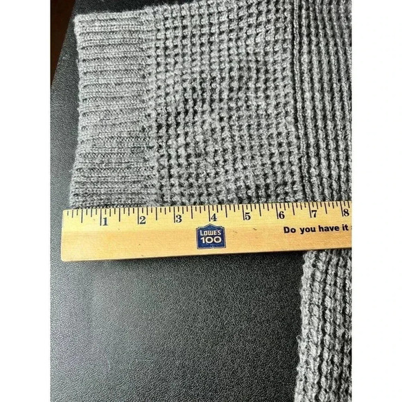 Womens Michael Kors Gray Metal Toggle Cardigan Sweater Wool Blend Size M EUC - Picture 10 of 13